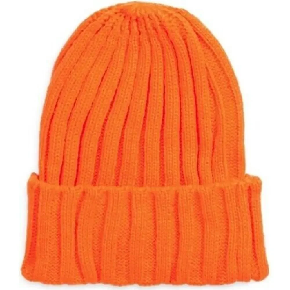 Rainbow Unicorn‎ Birthday Surprise Women's Freya Ribbed Beanie In Orange